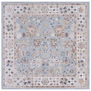 Safavieh Ellwood Elegant Runner Rug – Timeless Design For Hallways And Entryways To Enhance Your Home Decor Light Blue ,Beige Polyester Eld214j-7sq