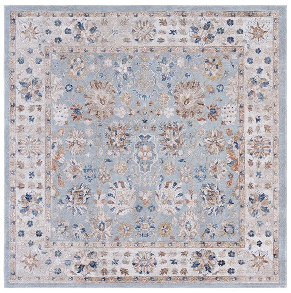 Safavieh Ellwood Elegant Runner Rug – Timeless Design For Hallways And Entryways To Enhance Your Home Decor Light Blue ,Beige Polyester Eld214j-7sq