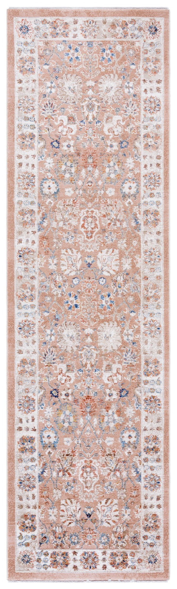 Safavieh Ellwood Elegant Runner Rug – Timeless Design For Hallways And Entryways To Enhance Your Home Decor Salmon ,Beige Polyester Eld214u-28