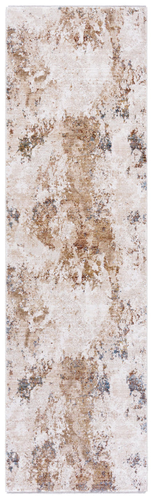 Safavieh Ellwood Modern Runner Area Rug – Elegant Power Loomed Design For Hallways And High-traffic Areas Beige ,Ivory Polyester Eldm204a-28