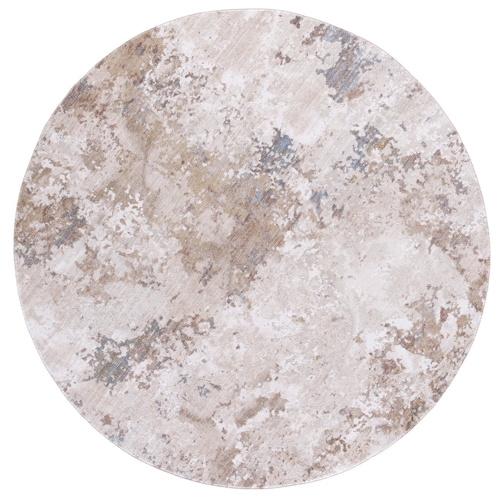 Safavieh Ellwood Modern Runner Area Rug – Elegant Power Loomed Design For Hallways And High-traffic Areas Beige ,Ivory Polyester Eldm204a-7r