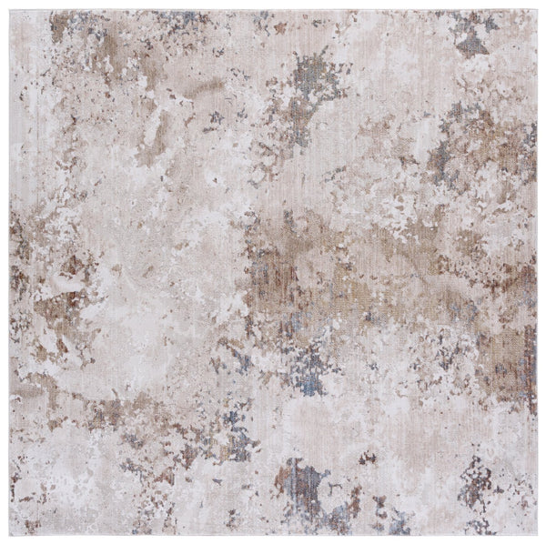 Safavieh Ellwood Modern Runner Area Rug – Elegant Power Loomed Design For Hallways And High-traffic Areas Beige ,Ivory Polyester Eldm204a-7sq