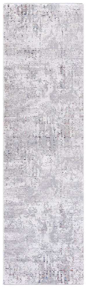 Safavieh Ellwood Modern Area Rug - Stylish Power Loomed Runner For Hallways & Entryways, Soft & Durable Grey ,Ivory Polyester Eldm206f-28