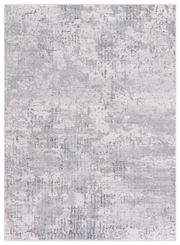 Safavieh Ellwood Modern Area Rug - Stylish Power Loomed Runner For Hallways & Entryways, Soft & Durable Grey ,Ivory Polyester Eldm206f-5