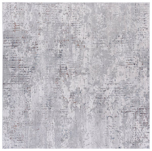 Safavieh Ellwood Modern Area Rug - Stylish Power Loomed Runner For Hallways & Entryways, Soft & Durable Grey ,Ivory Polyester Eldm206f-7sq