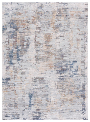 Safavieh Ellwood Elegant Area Rug For Hallways - Soft Polyester, Minimalist Design, Modern Touch For Home Decor Ivory ,Grey Polyester Eldm210a-8