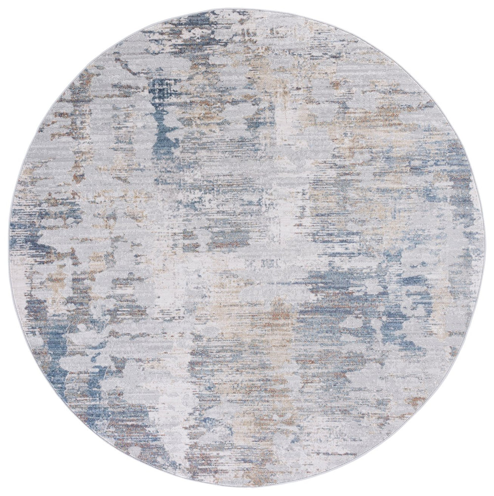 Safavieh Ellwood Modern Area Rug In Elegant Neutral Colors - Durable Turkish Polyester For Any Room Decor Ivory ,Grey Polyester Eldm210a-7sq
