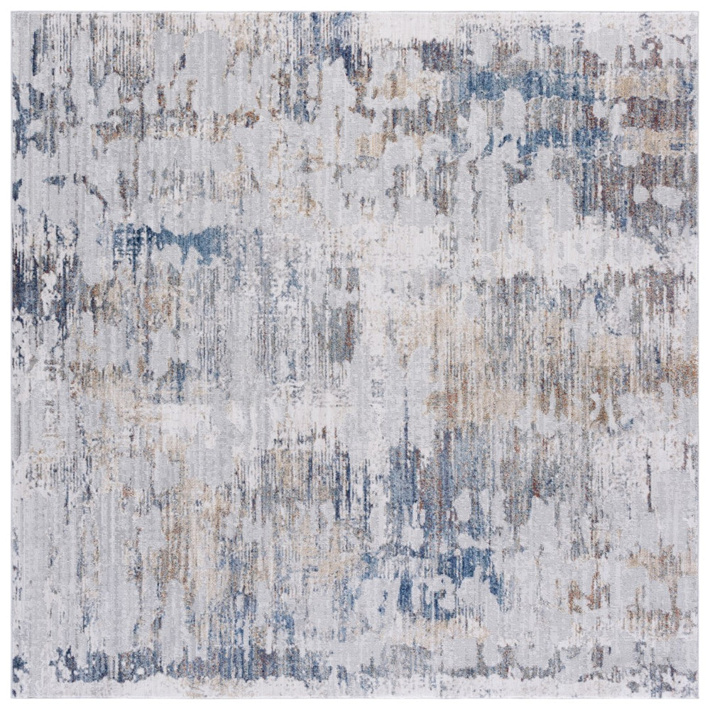 Safavieh Ellwood Elegant Area Rug For Hallways - Soft Polyester, Minimalist Design, Modern Touch For Home Decor Ivory ,Grey Polyester Eldm210a-8