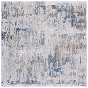 Safavieh Ellwood Elegant Area Rug For Hallways - Soft Polyester, Minimalist Design, Modern Touch For Home Decor Ivory ,Grey Polyester Eldm210a-8