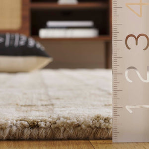 Safavieh Element Hand Loomed Wool Runner Rug Abstract Neutral Beige Hallway Entryway Accent ELM501B-29