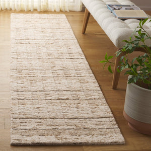 Safavieh Element Hand Loomed Wool Runner Rug Abstract Neutral Beige Hallway Entryway Accent ELM501B-29