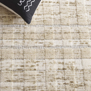 Safavieh Element Hand Loomed Wool Accent Rug Abstract Beige Indian Weave for Modern Interiors ELM501B-3