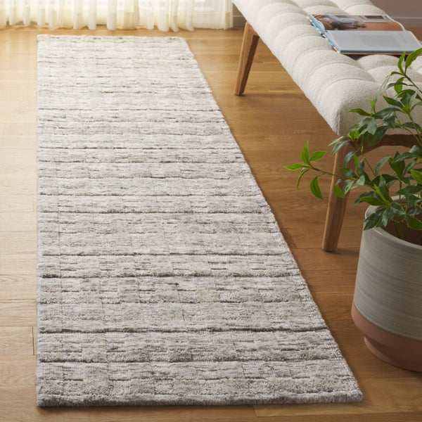 Safavieh Element Abstract Grey Wool Runner Hand Loomed for Hallways and Entryways ELM501F-29