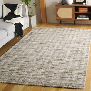 Safavieh Element Abstract Grey Wool Area Rug Hand Loomed in India for Modern Living Spaces ELM501F-5
