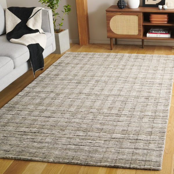 Safavieh Element Abstract Grey Wool Area Rug Hand Loomed in India for Modern Living Spaces ELM501F-5