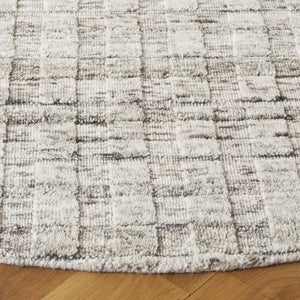 Safavieh Element Abstract Grey Hand Loomed Wool Round Rug for Modern Living Spaces ELM501F-6R