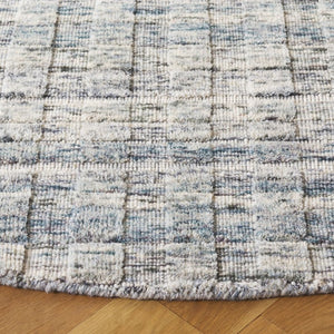 Safavieh Element Hand Loomed Wool Round Rug Abstract Grey Teal Modern Living Room Accent ELM501G-6R