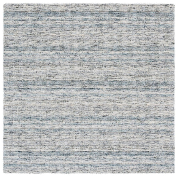 Safavieh Element Hand Loomed Wool Area Rug Abstract Teal Grey Soft Pile for Modern Interiors ELM501G-6SQ