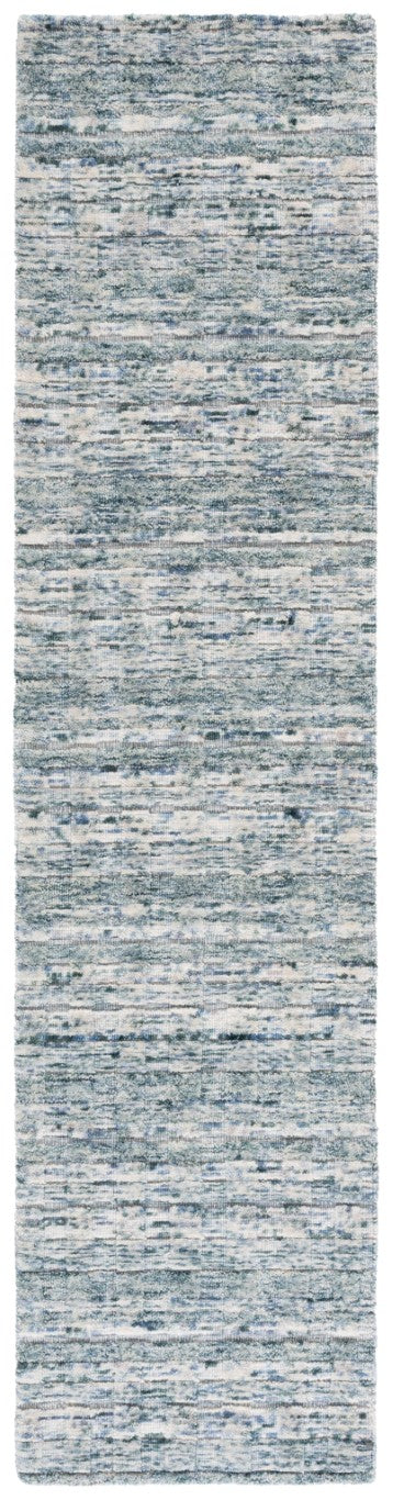 Safavieh Element Hand Loomed Wool Runner Abstract Teal Beige for Hallways and Entryways ELM501J-29