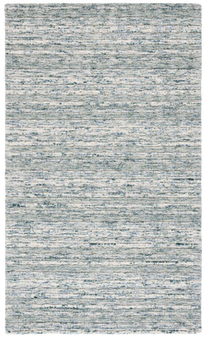 Safavieh Element Hand-Loomed Wool Area Rug Abstract Teal Beige for Living Room or Bedroom ELM501J-5