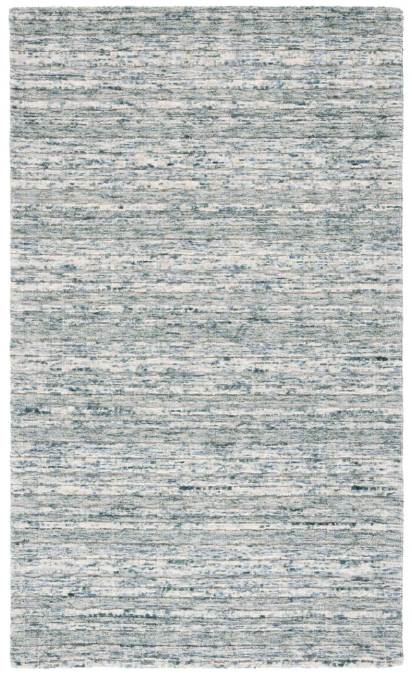 Safavieh Element Hand-Loomed Wool Area Rug Abstract Teal Beige for Living Room or Bedroom ELM501J-5