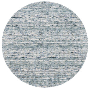 Safavieh Element Hand Loomed Wool Round Rug Abstract Teal Beige for Living or Bedroom ELM501J-6R