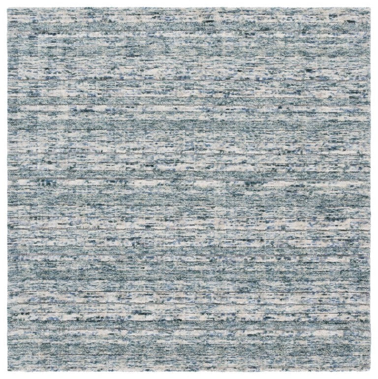 Safavieh Element Hand-Loomed Wool Area Rug Abstract Teal Beige Modern Living Room Accent ELM501J-6SQ