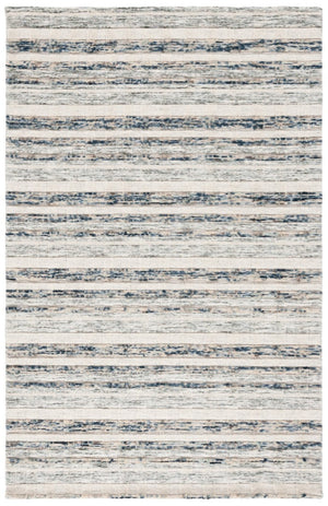 Safavieh Element Hand-Loomed Wool Area Rug Abstract Navy Ivory for Living Room or Bedroom ELM501N-5