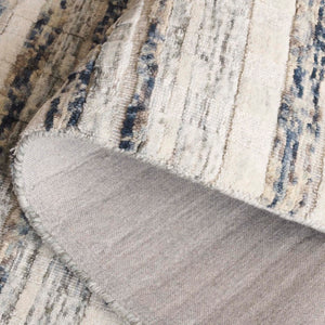 Safavieh Element Hand-Loomed Wool Area Rug Abstract Navy Ivory for Living Room or Bedroom ELM501N-5