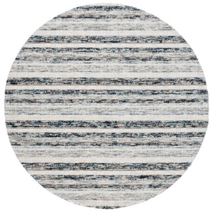 Safavieh Element Hand Loomed Wool Round Rug Abstract Navy Ivory Painterly Living Room Accent ELM501N-6R