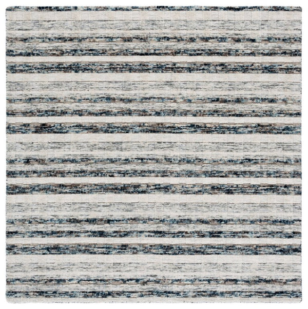 Safavieh Element Hand Loomed Wool Square Rug Abstract Navy Ivory Low Pile Living Room Accent ELM501N-6SQ