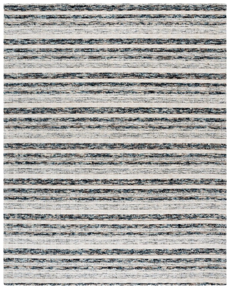 Safavieh Element Hand Loomed Wool Area Rug Abstract Navy Ivory Pattern for Living Room ELM501N-8