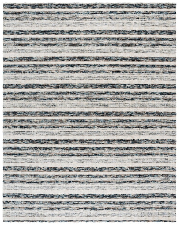 Safavieh Element Hand Loomed Wool Area Rug Abstract Navy Ivory Pattern for Living Room ELM501N-8