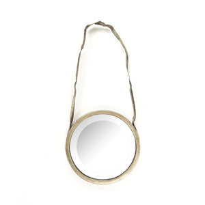 Zentique Artisanat Mirror - Elegant Rustic Iron Frame With Distressed Silver Finish For Home Décor Focal Point Distressed Silver Iron,Mirror,Mdf Elt142467