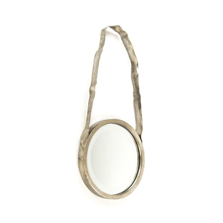 Zentique Artisanat Slim Iron Mirror — 11x23" Decorative Wall Mirror, Modern Classic Frame for Entryway Décor ELT142467