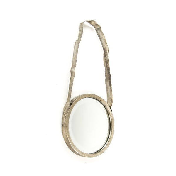Zentique Artisanat Slim Iron Mirror — 11x23" Decorative Wall Mirror, Modern Classic Frame for Entryway Décor ELT142467