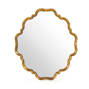 Zentique Carel Sleek Iron-Trim Wall Mirror 26.75x30.5 — Versatile MDF Backing, Horizontal/Vertical Mounting, Stylish Entryway Accent ELT150290