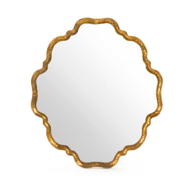 Zentique Carel Sleek Iron-Trim Wall Mirror 26.75x30.5 — Versatile MDF Backing, Horizontal/Vertical Mounting, Stylish Entryway Accent ELT150290