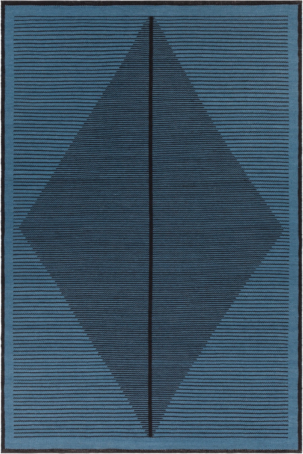 Chandra Rugs Hand-woven Contemporary Rug - Eco-friendly Masterpiece With Unique Patterns To Elevate Your Décor Blue,Black Recycled Polyester Ely51601-576