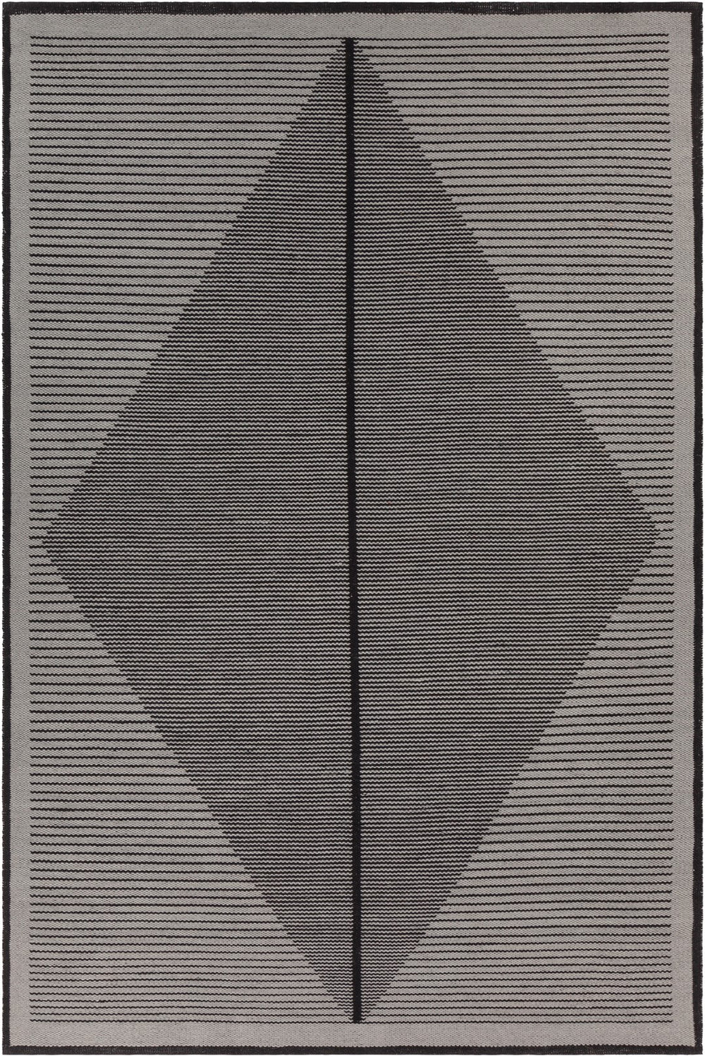 Chandra Rugs Hand-woven Eco-friendly Contemporary Rug - Unique Artistry, Sustainable Style For Home Décor Grey,Black Recycled Polyester Ely51602-576