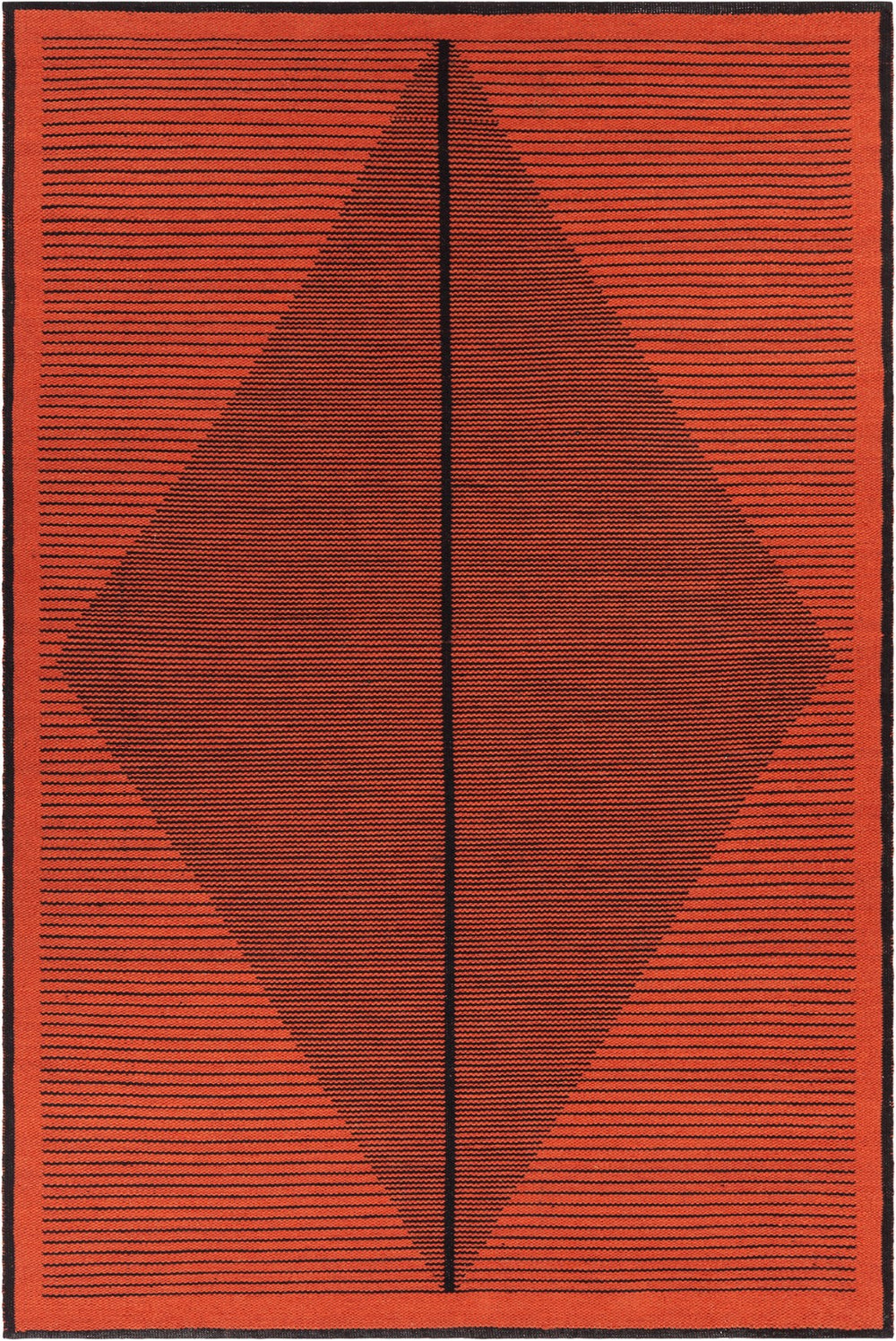 Chandra Rugs Hand-woven Eco-friendly Contemporary Rug - Unique Patterns To Elevate Your Home Décor Elegance Rust,Black Recycled Polyester Ely51603-576