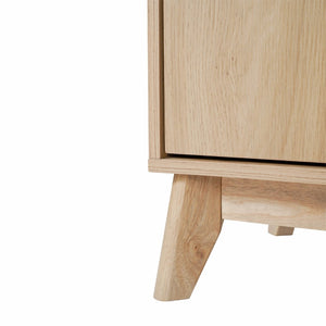 English Elm Hatfield Mid-Century Modern TV Stand for 64" TVs - Stylish Media Center with Soft-Close Doors & Storage Light Natural 71" EM-TV1801-LTNAT-GG