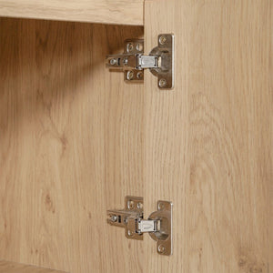 English Elm Hatfield Mid-Century Modern TV Stand for 64" TVs - Stylish Media Center with Soft-Close Doors & Storage Light Natural 71" EM-TV1801-LTNAT-GG