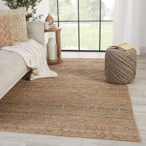 Jaipur Living Jaipur Living Celia Handwoven Jute Wool Flatweave Trellis Rug for Dining Rooms Beige 9'X12' RUG149512