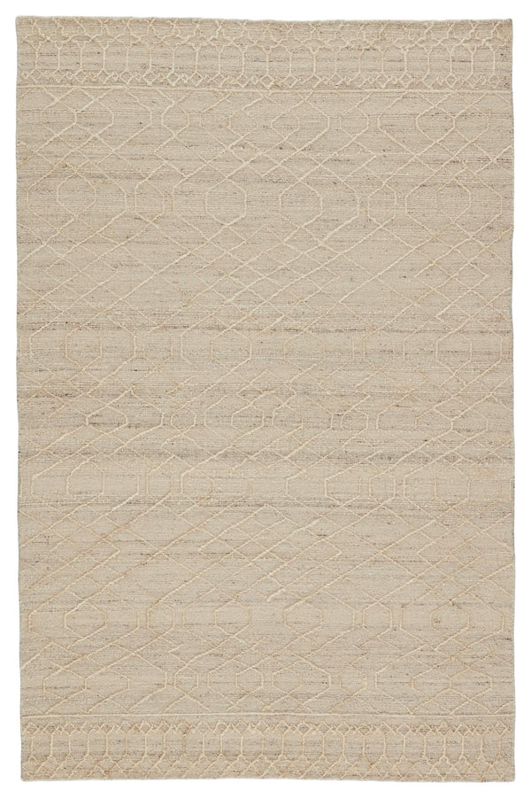 Jaipur Living Jaipur Living Celia Handwoven Jute Wool Flatweave Trellis Rug for Dining Rooms Cream 5'X8' RUG149514