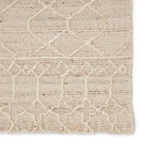 Jaipur Living Jaipur Living Celia Handwoven Jute Wool Flatweave Trellis Rug for Dining Rooms Cream 5'X8' RUG149514