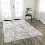 Rizzy Emerge EMG924 Power Loomed  Polyester Rug Stone/Beige 8'6" x 11'10"