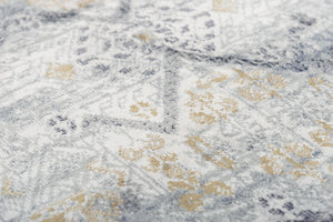 Rizzy Emerge EMG925 Power Loomed  Polyester Rug Gold/Charcoal 8'6" x 11'10"