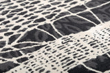 Rizzy Emerge EMG926 Power Loomed  Polyester Rug Beige/Black 8'6" x 11'10"