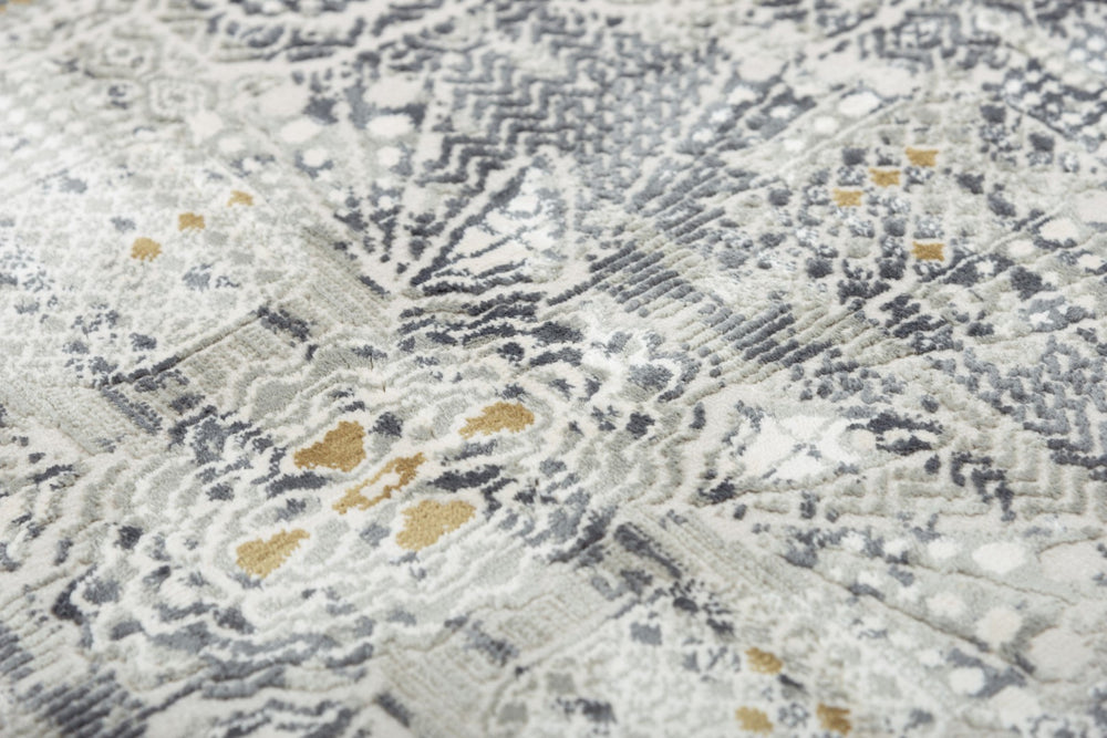 Rizzy Emerge EMG927 Power Loomed  Polyester Rug Stone/Beige 8'6" x 11'10"